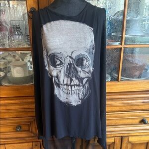 Torrid Black Rayon Blend Sleeveless Cover Up